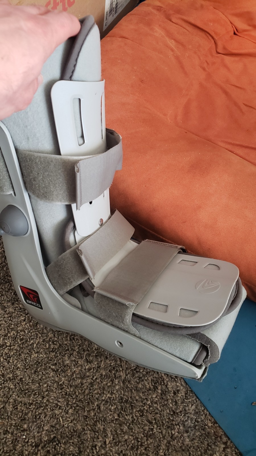 Breg Genesis Mid-Calf Full Shell Walking Boot Orthopedic Walker Boot Size Large