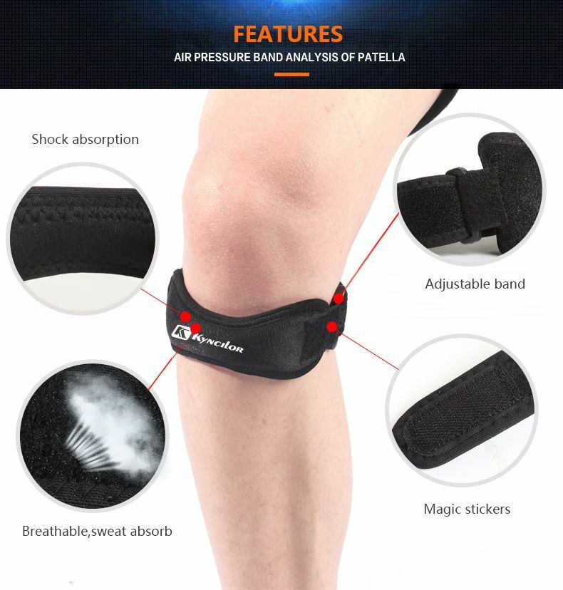 Knee Support Patella Tendon Brace Strap Stabilizer Relieve Sports Pain Jumpers