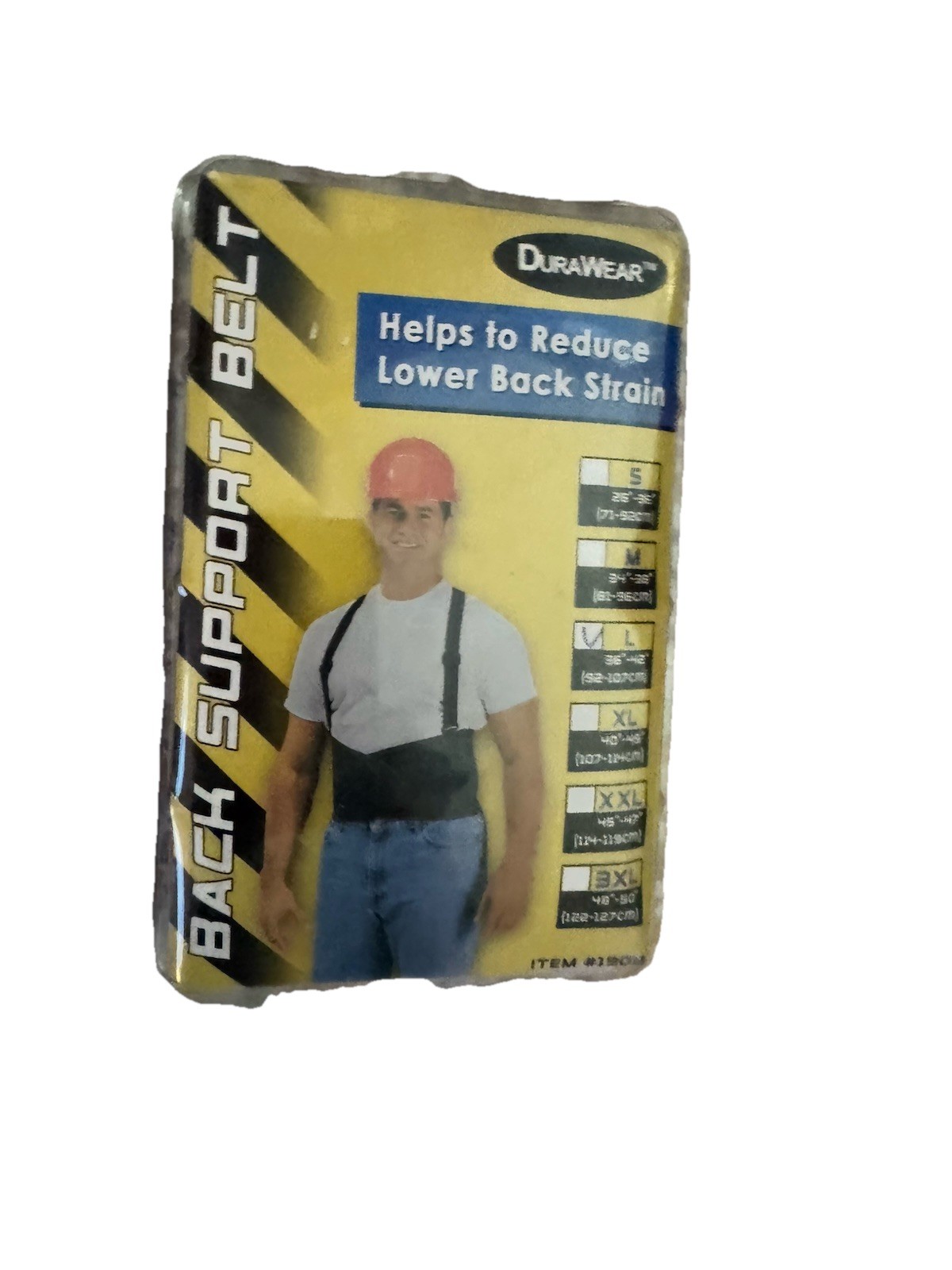 Back Support Durawear Belt Size Large 36″ – 42 New