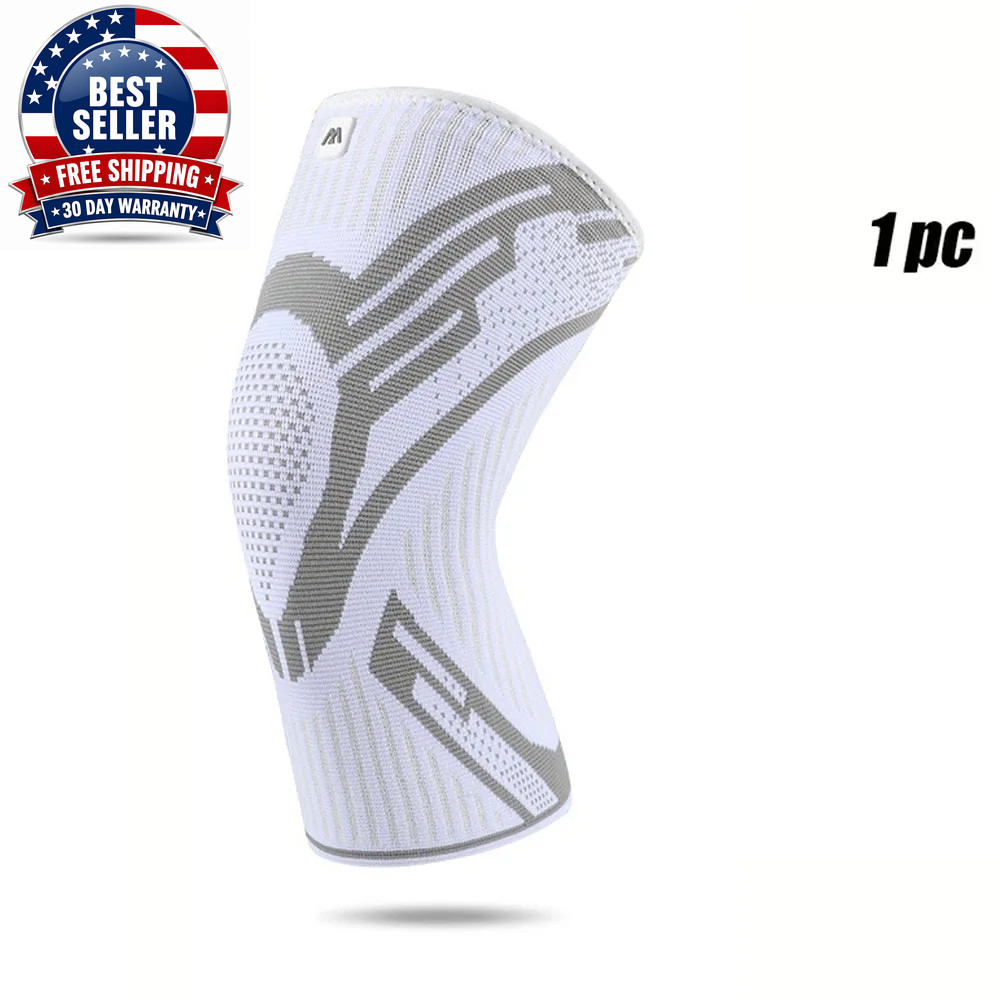 1 Pcs Compression Knee Support Sleeve Elastic Breathable Knee Pads Brace Springs