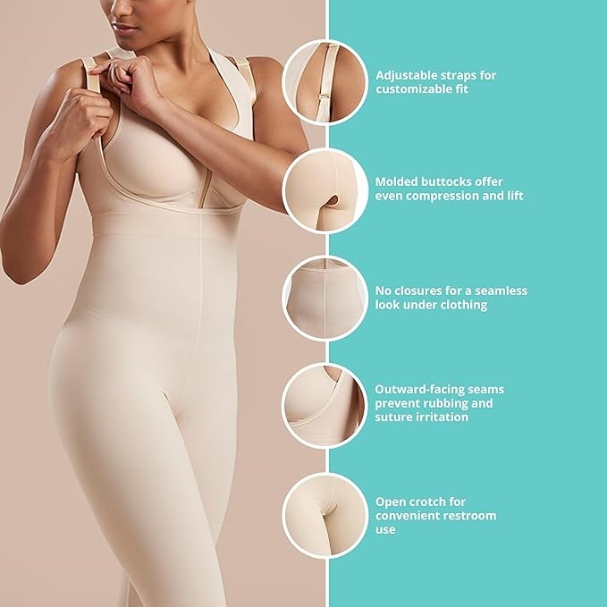 Marena SFBHM2-L-H Mid-Calf Girdle High-Back L Beige