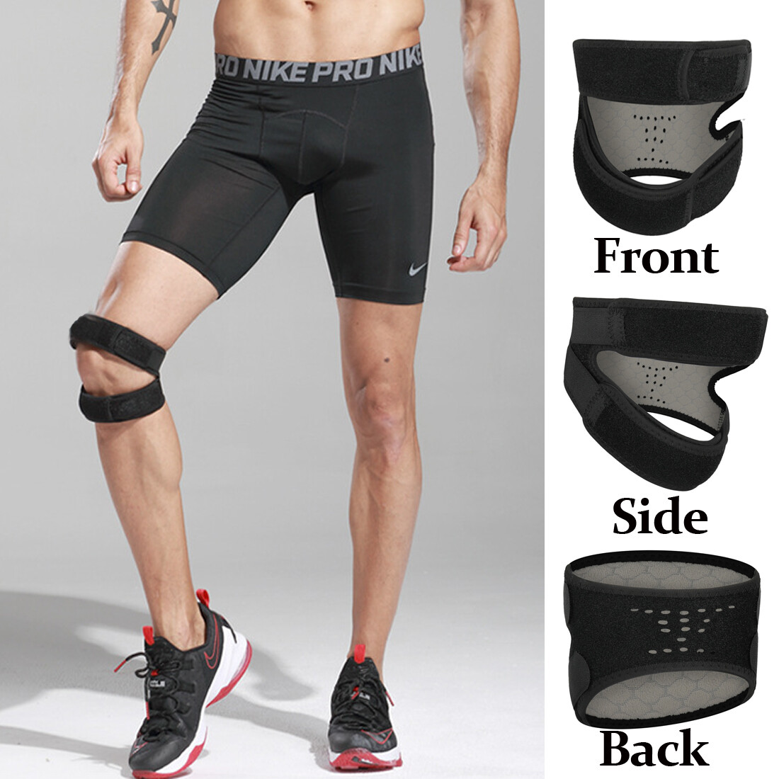 Knee Brace Compression Sleeve Support Sports Joint Arthritis Patella Stabilizer