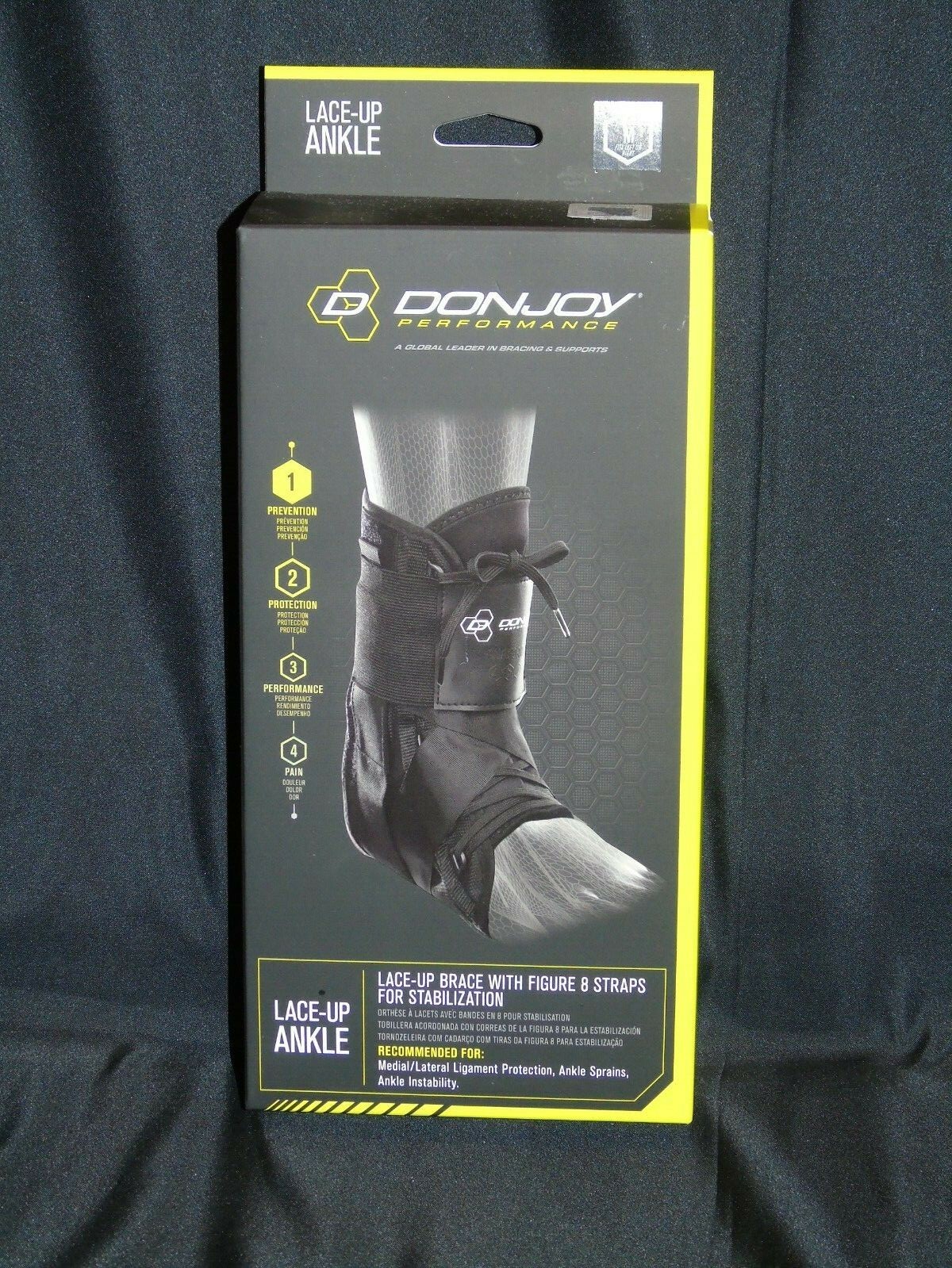 DonJoy Performance Size Medium 12″-13″ Lace-Up Ankle Brace New In Box