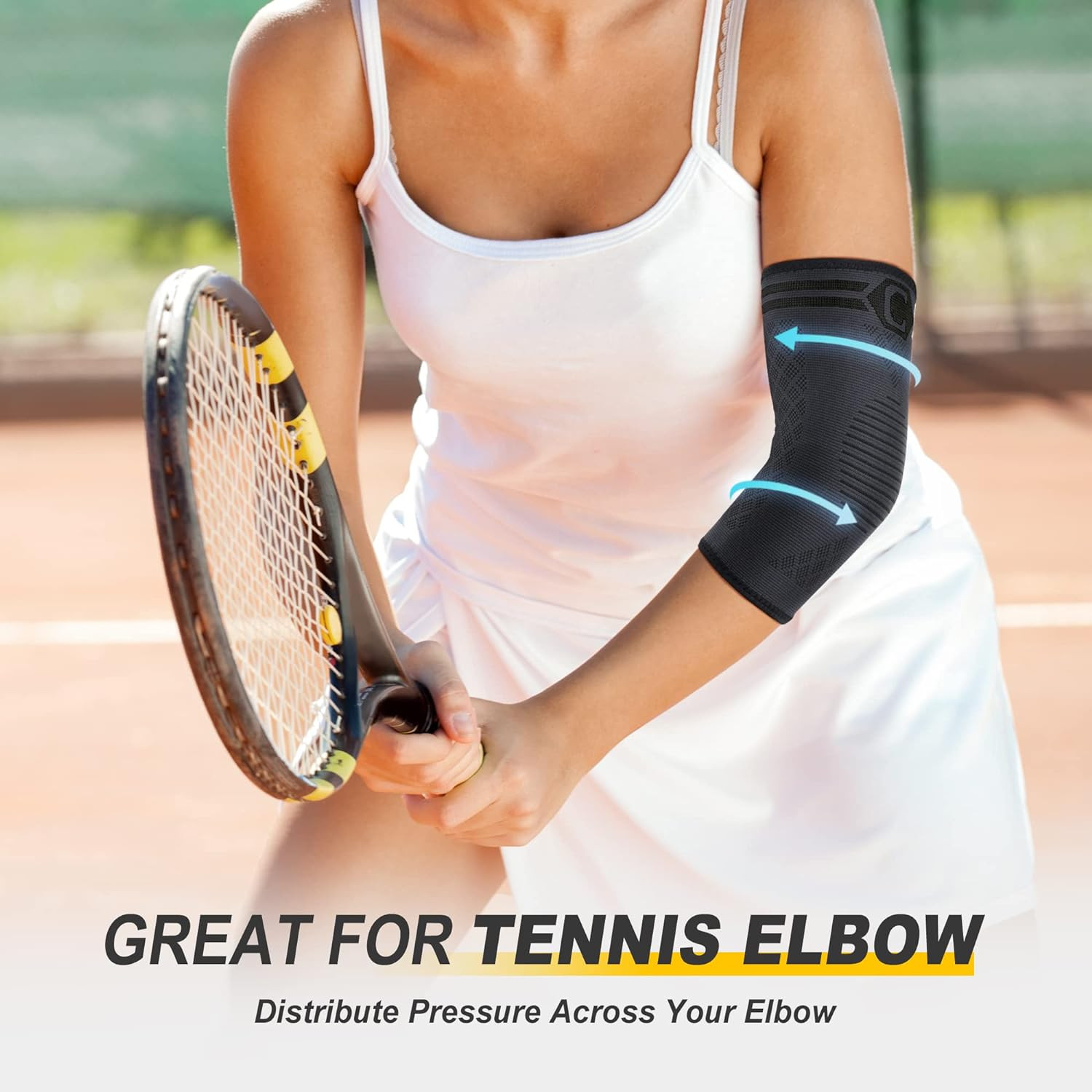 Coderas para tendinitis paquete de 2 y codo tenista de compresion para golfistas