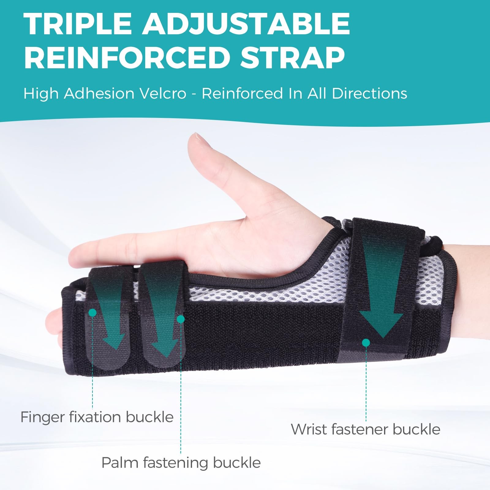 Trigger Finger Splint,Hand Brace with Finger Support,Right or Left Adjustable…
