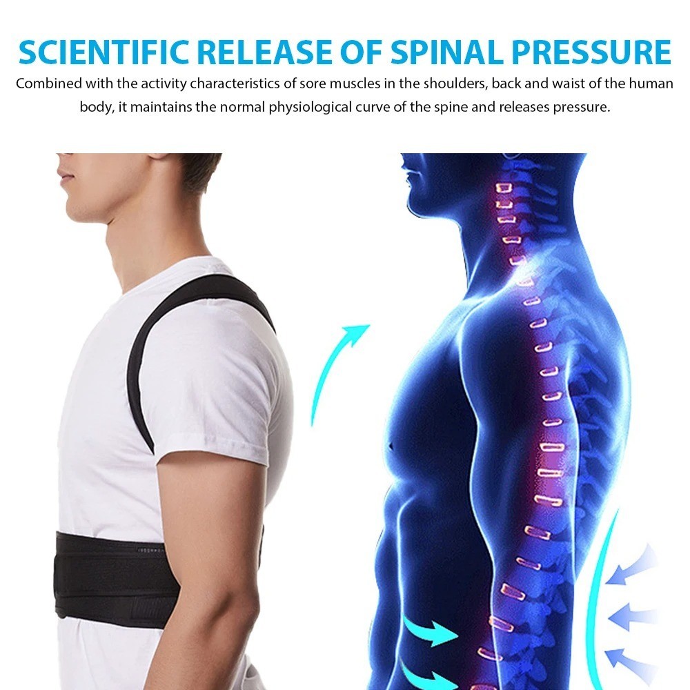 2026 Back Posture Corrector – Adjustable Shoulder Support Brace for Men & Women
