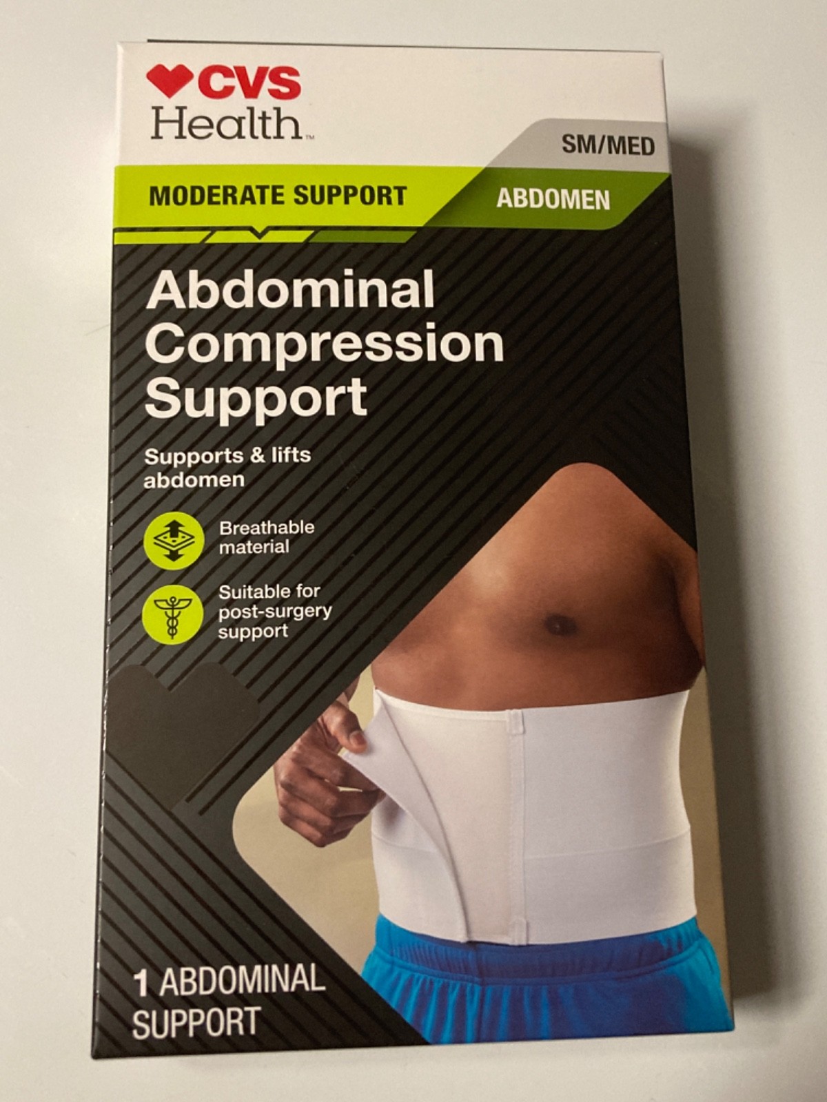 CVS Health abdominal compression support, Moderate Support Size SM/MED