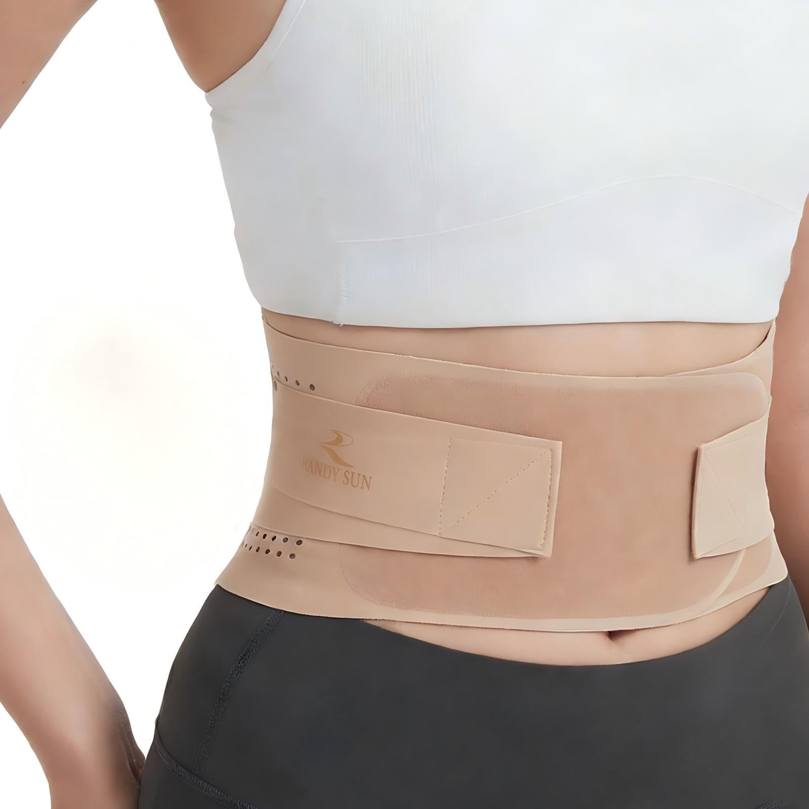Ultra Thin Back Brace Women Adjustable Lower Waist Lumbar Support Belt Medium