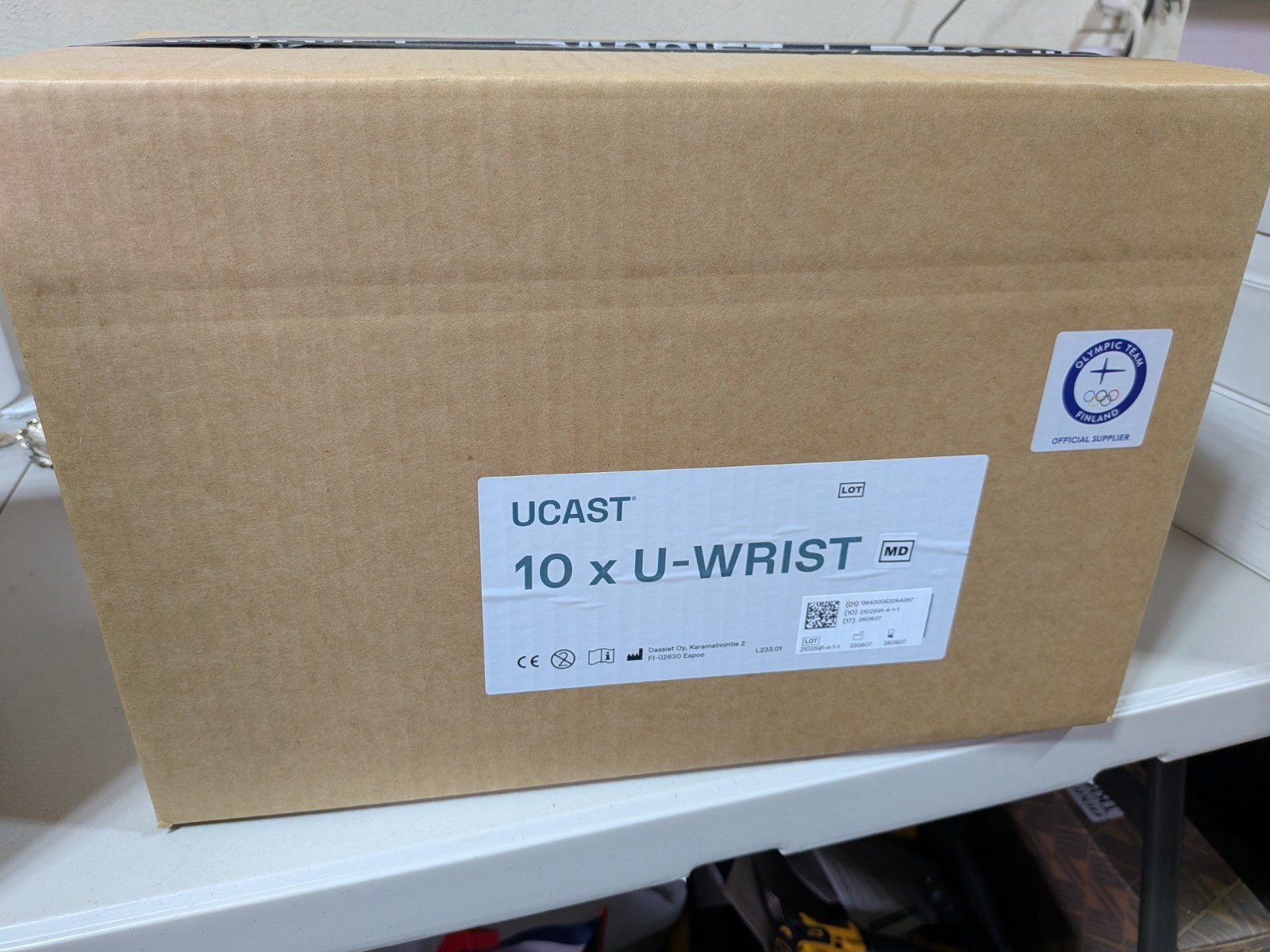 (Box of 10) Dassiet Ucast Wrist Splint NEW Finland U-WRIST
