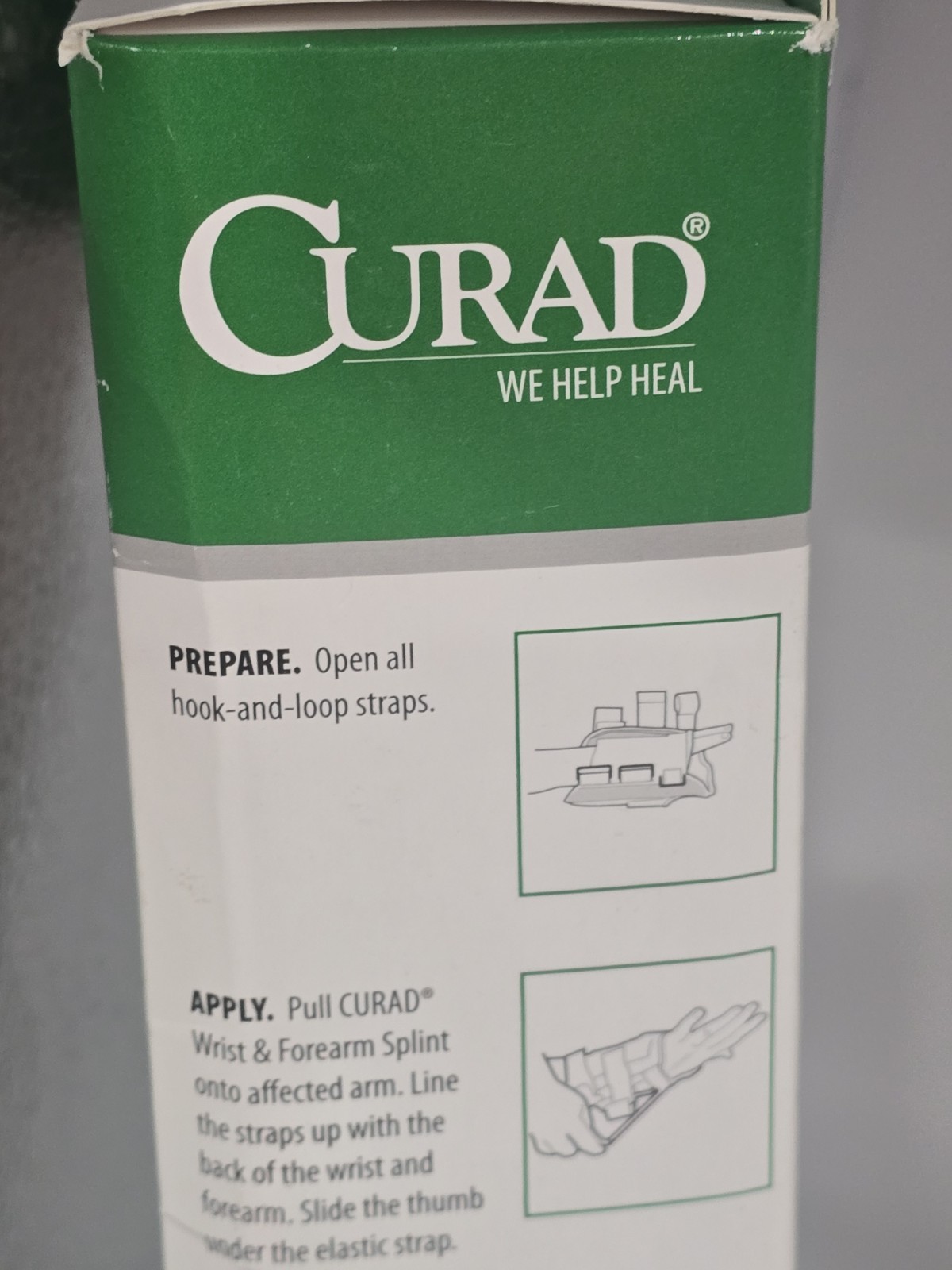 LEFT Wrist & Forearm Splint Abducted Thumb, LARGE – ORT18210LLD – Curad – NIB