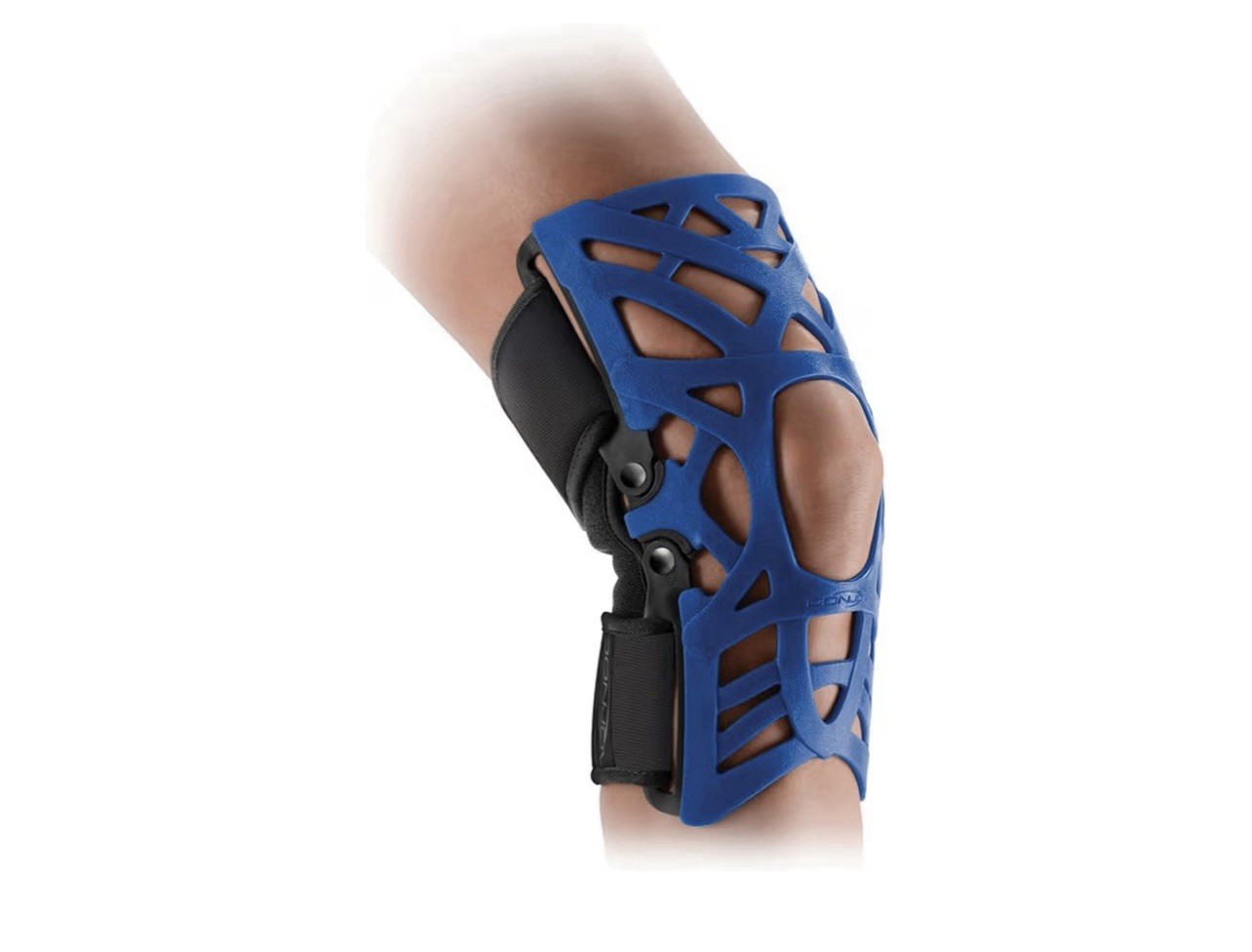 DonJoy Reaction Web Knee Support Brace w/ Compression Undersleeve: Blue, XL/2XL
