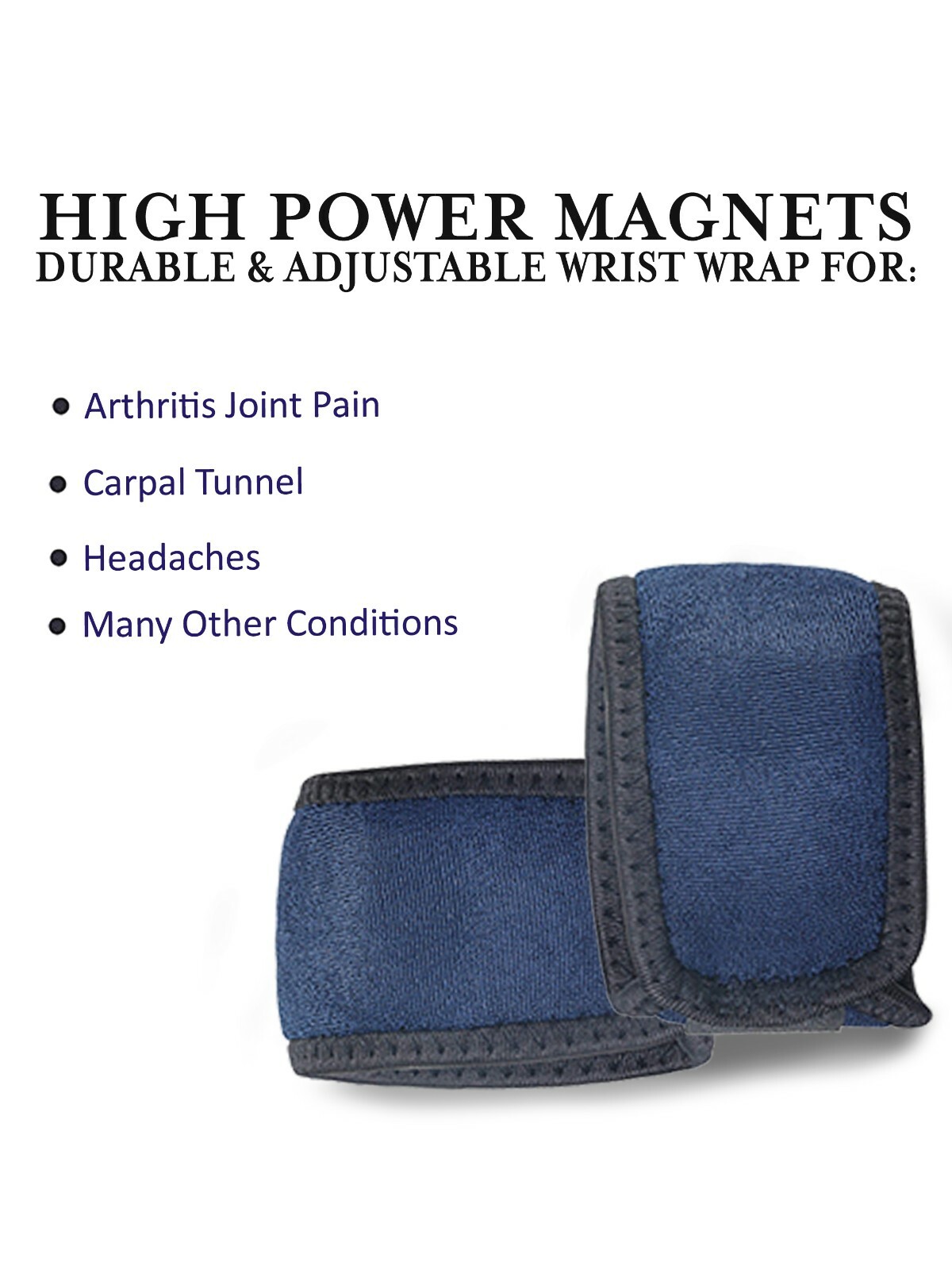 New Magnetic Wrist Support Wrap Magnet Therapy Carpal Tunnel Arthritis Pain