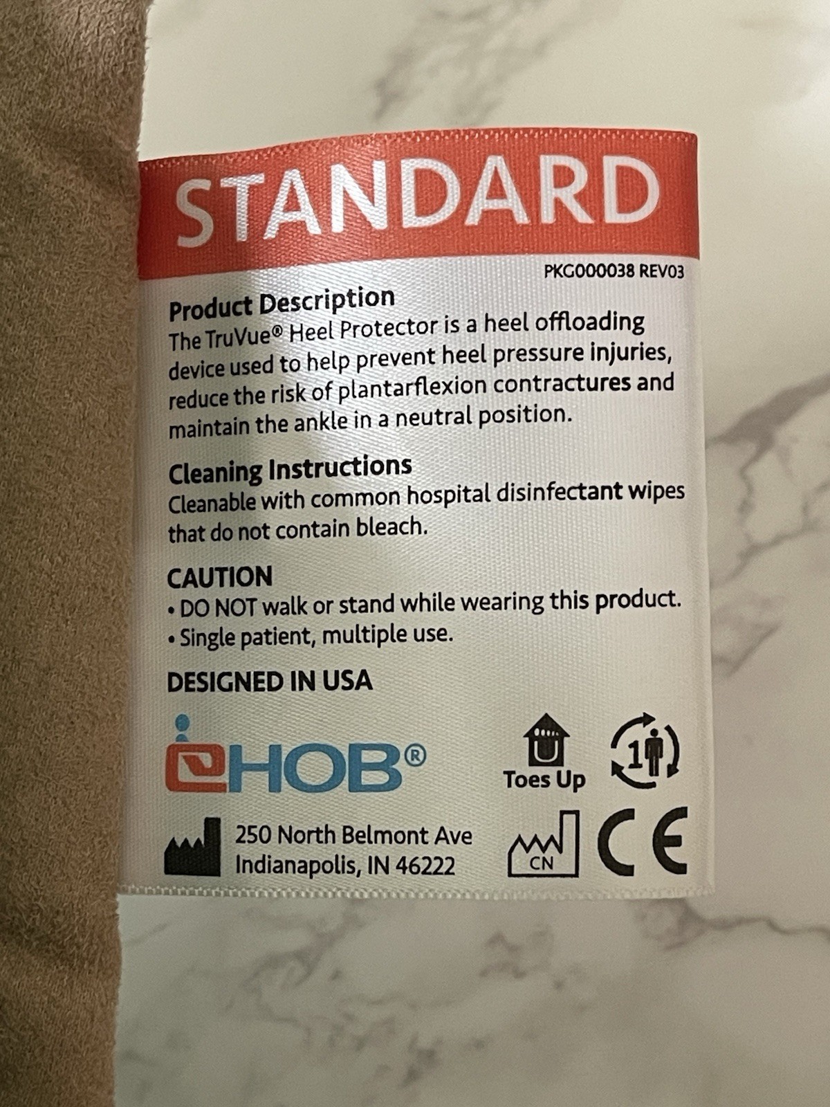 Set of 2 EHOB TruVue Heel Protectors Green Standard Size