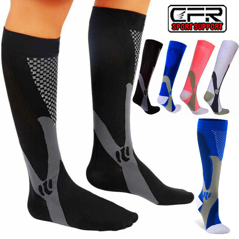 Compression Socks Stockings Womens Mens Knee High Medical 20-30 mmHG S/M-X/XL