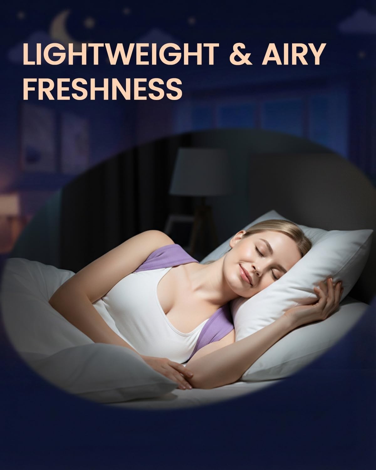 Lightweight Lavender Back Brace for Sleeping – Enhanced Comfort & Spine Support