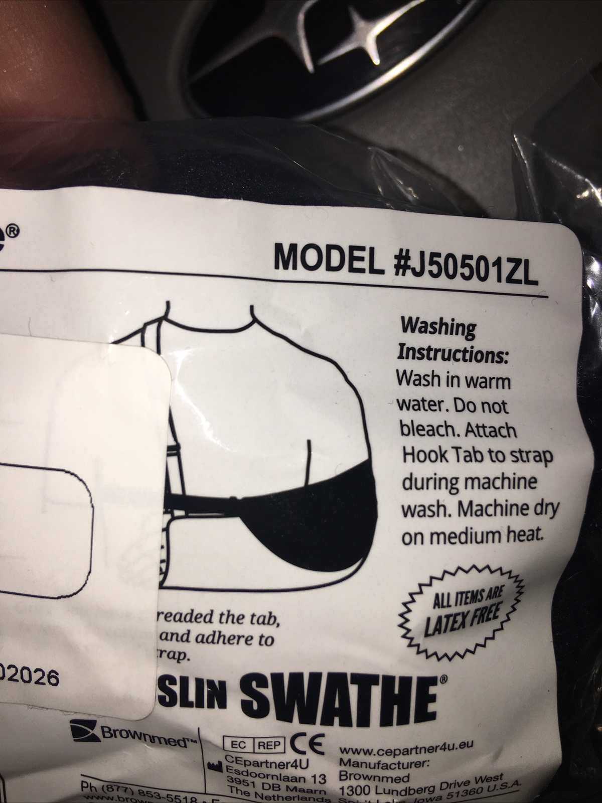 Josling Swathe – Adult Sized Arm Immobilizer #50501 (90-275 lbs) New