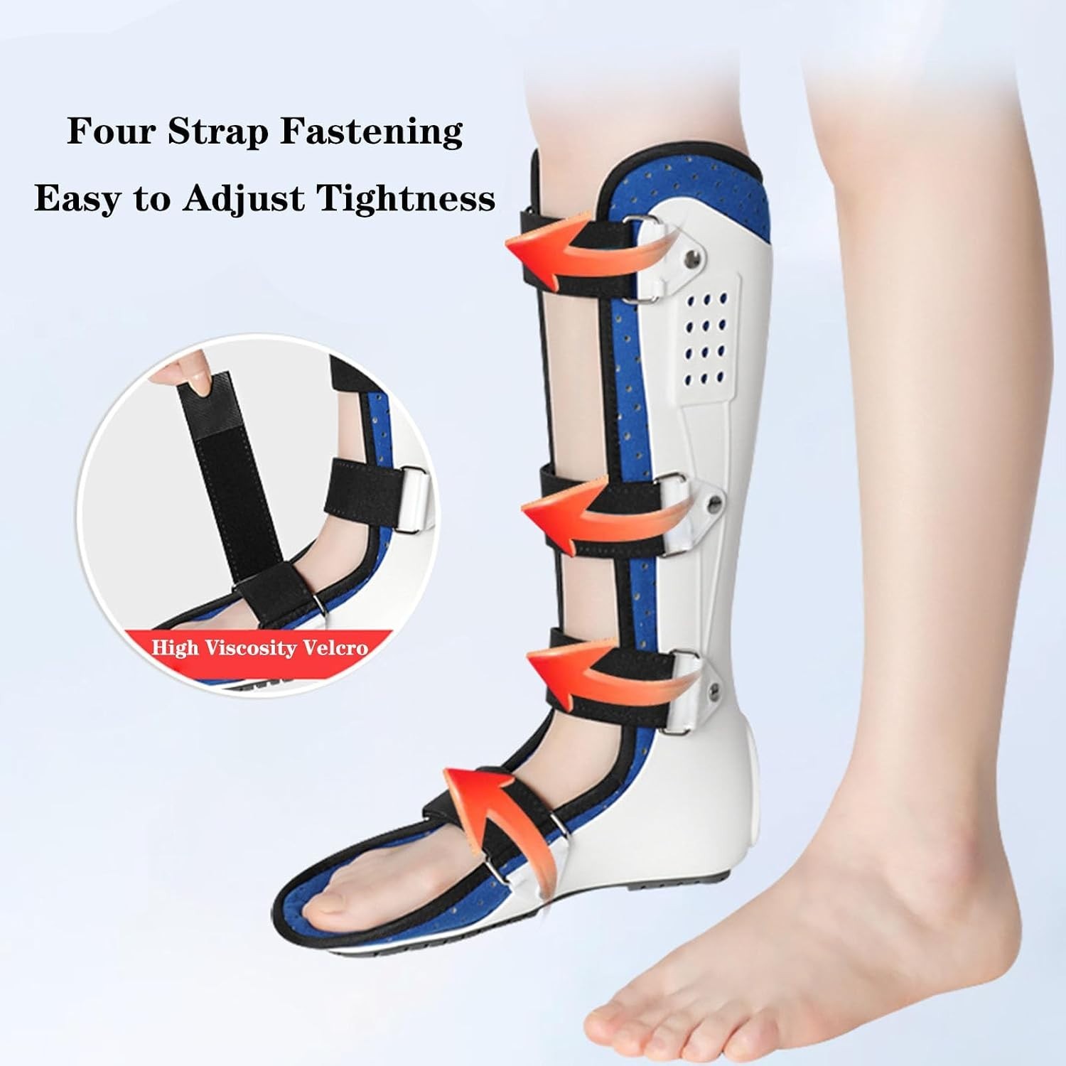 Ankle Support Brace Fracture Boot Short Ankle Foot Drop AFO Brace Small Right