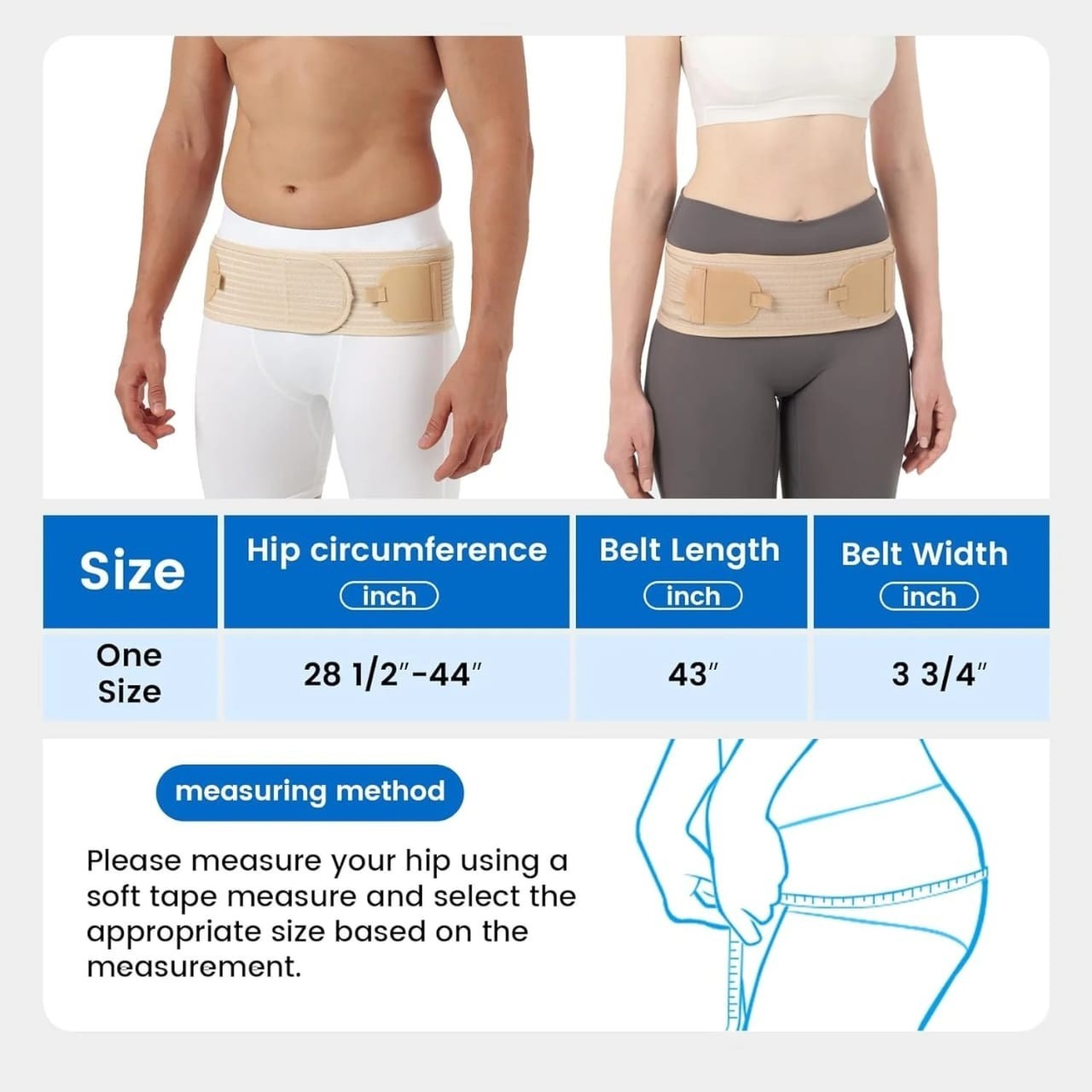 Function Belt Lower Back Support Sciatica Sacroiliac SI Joint Hip Pain Relief