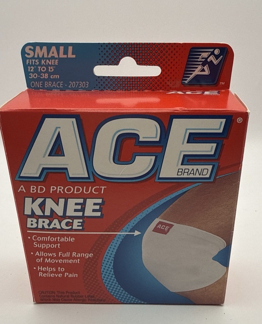 Vintage ACE Brand Knee Brace Support Small 12″-15″ Open Box Never Used