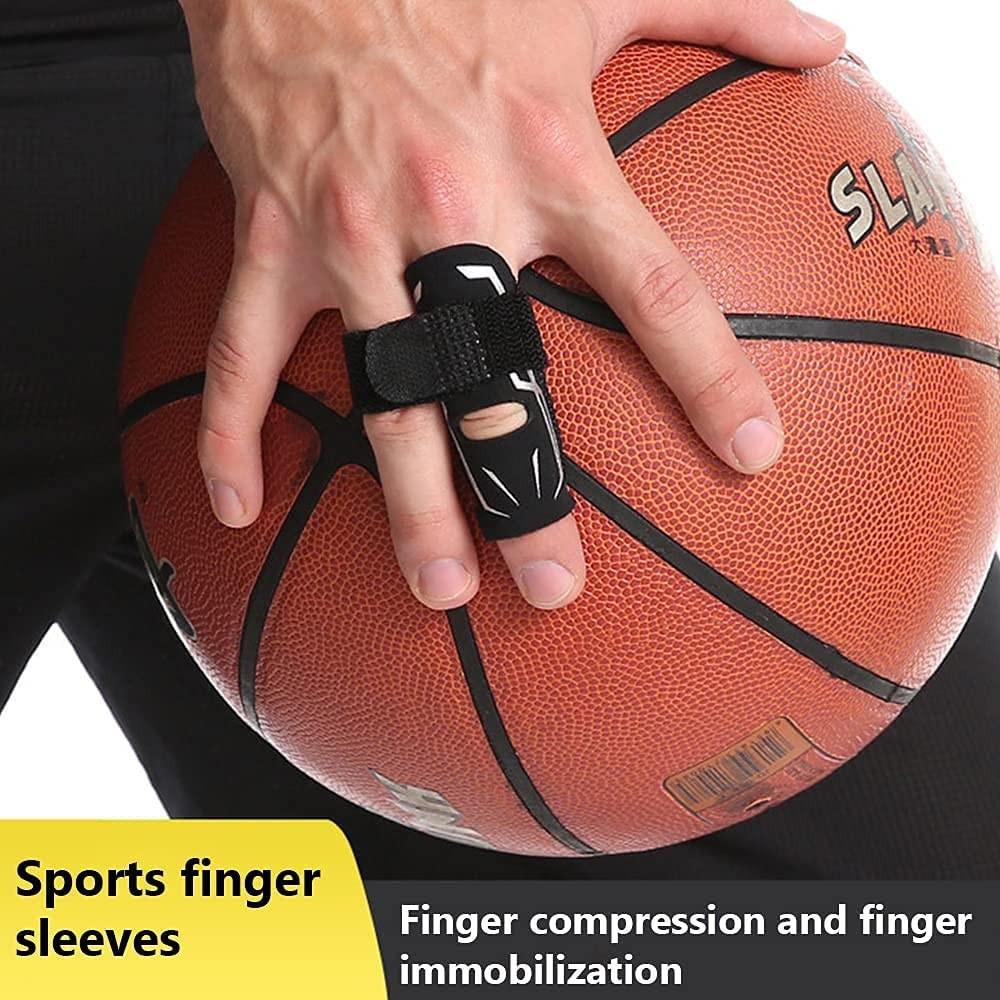 Mezeic Finger Splint Support Adjustable Elastic Compression Large