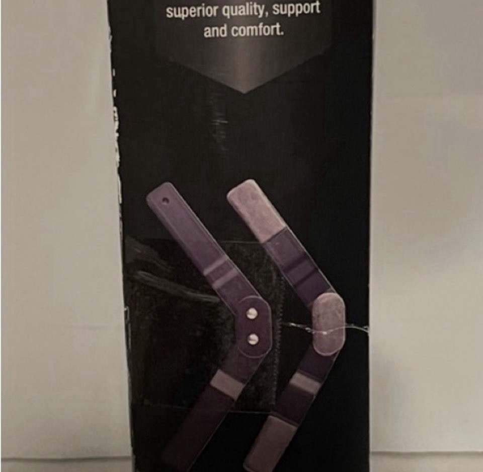 ACE Adjustable Hinged Knee Brace Black Firm Support Sports Compression Sleeve