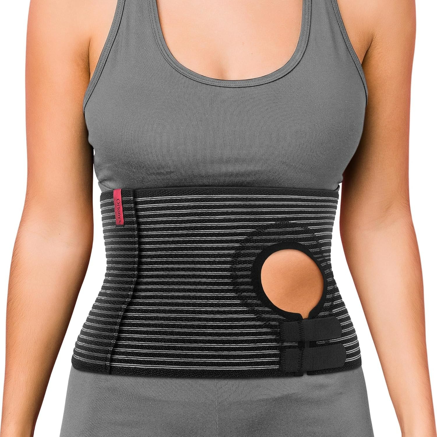 ORTONYX Abdominal Ostomy Belt for Men and Women L-XXL BLACK NEW 570