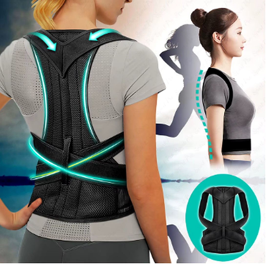 Back Brace Posture Corrector Adjustable Shoulder Support Straightener Men Women