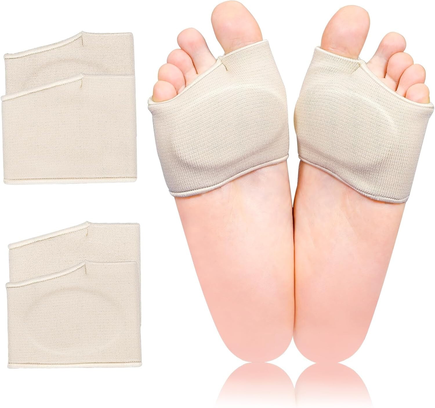 Metatarsal Gel Pads Women Men Gel Ball of Foot Cushions Socks Feet Pain Relief