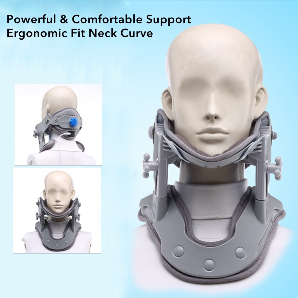 Electric Heated Cervical Collar Heating Neck Traction Brace Support Pain Relief