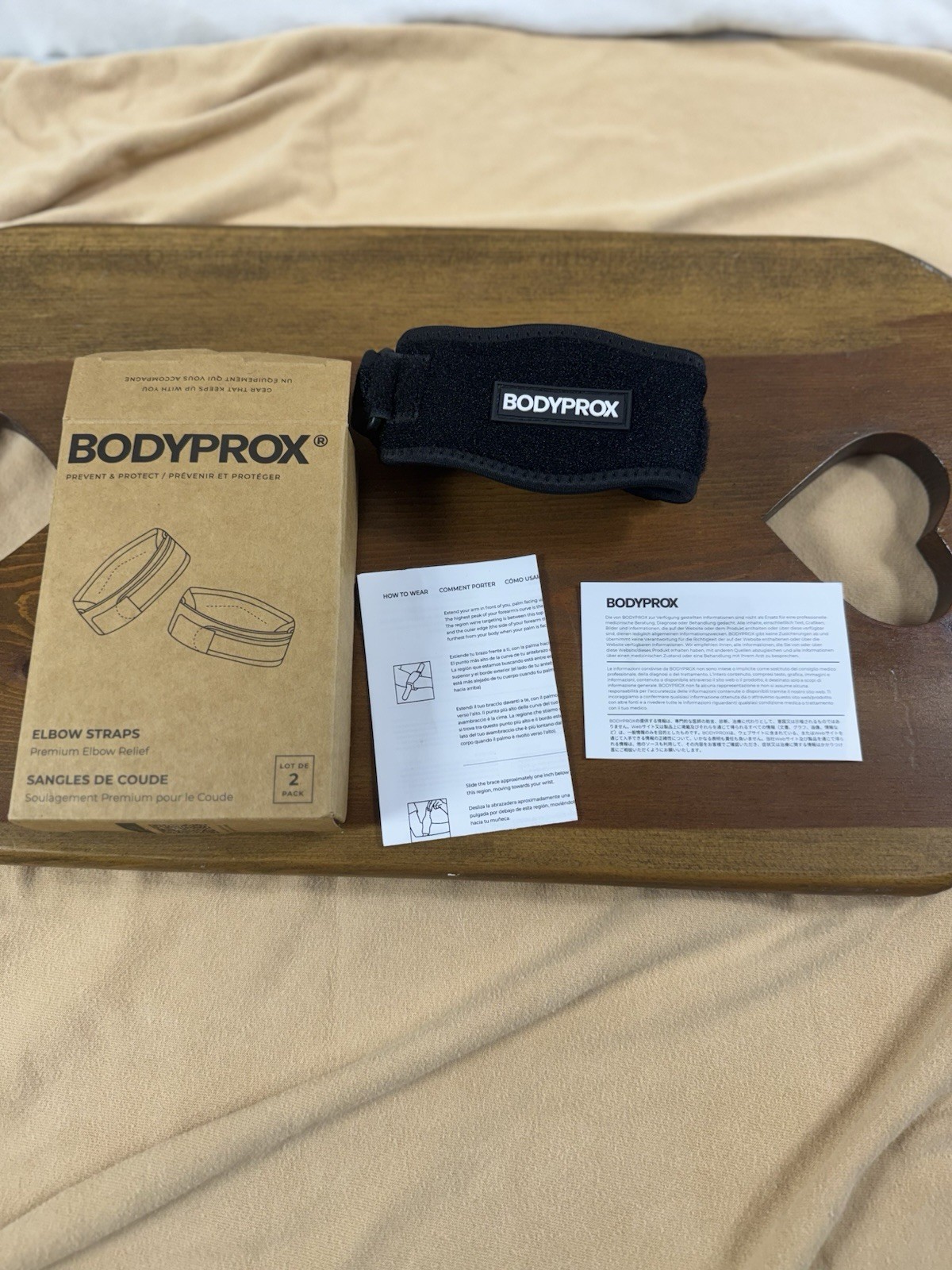Bodyprox Elbow Straps ONLY ONE – Adjustable Tennis & Golfer’s Elbow Pain Relief