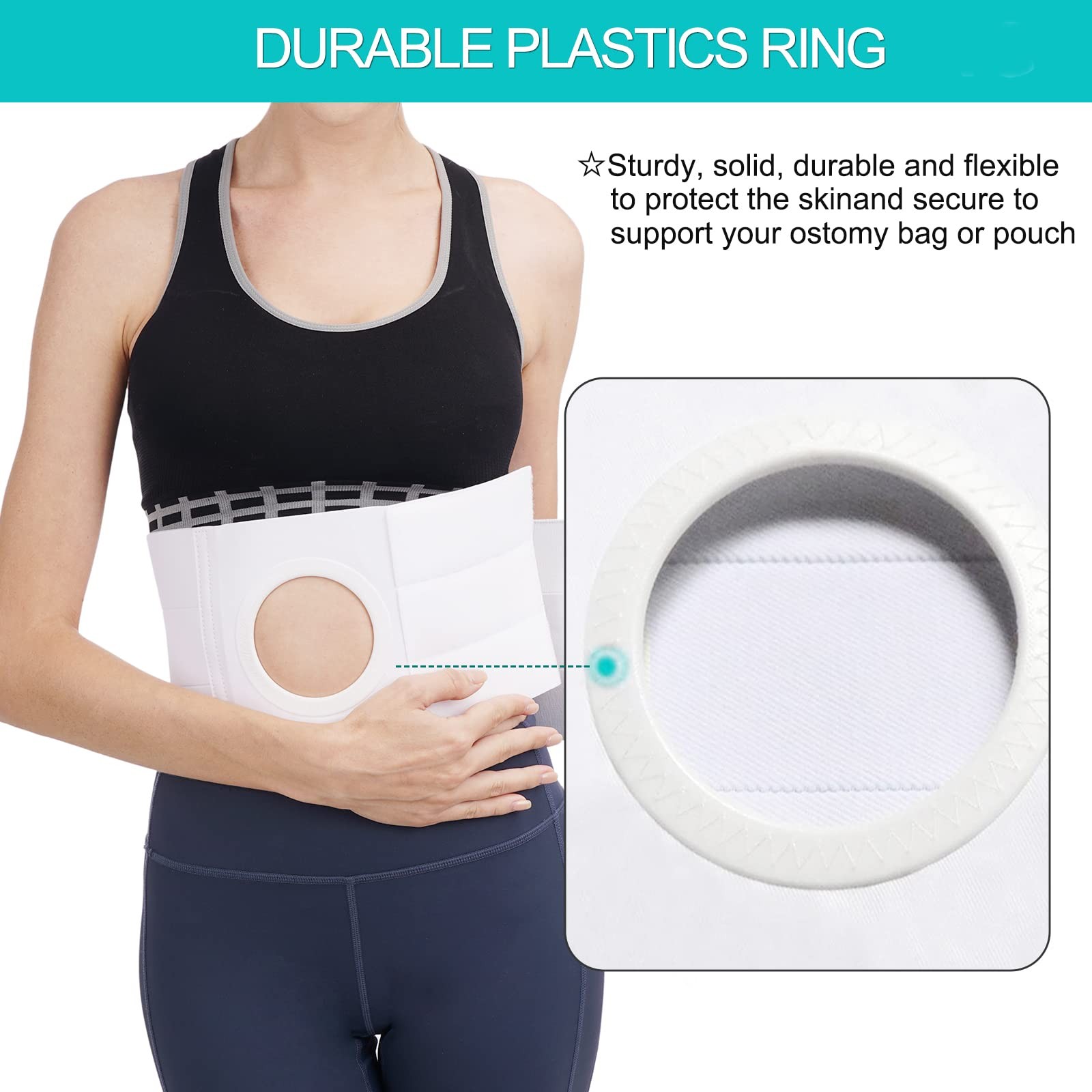 Medical Ostomy Belt Ostomy Hernia Support Belt Abdominal Binder Brace Abdomen…