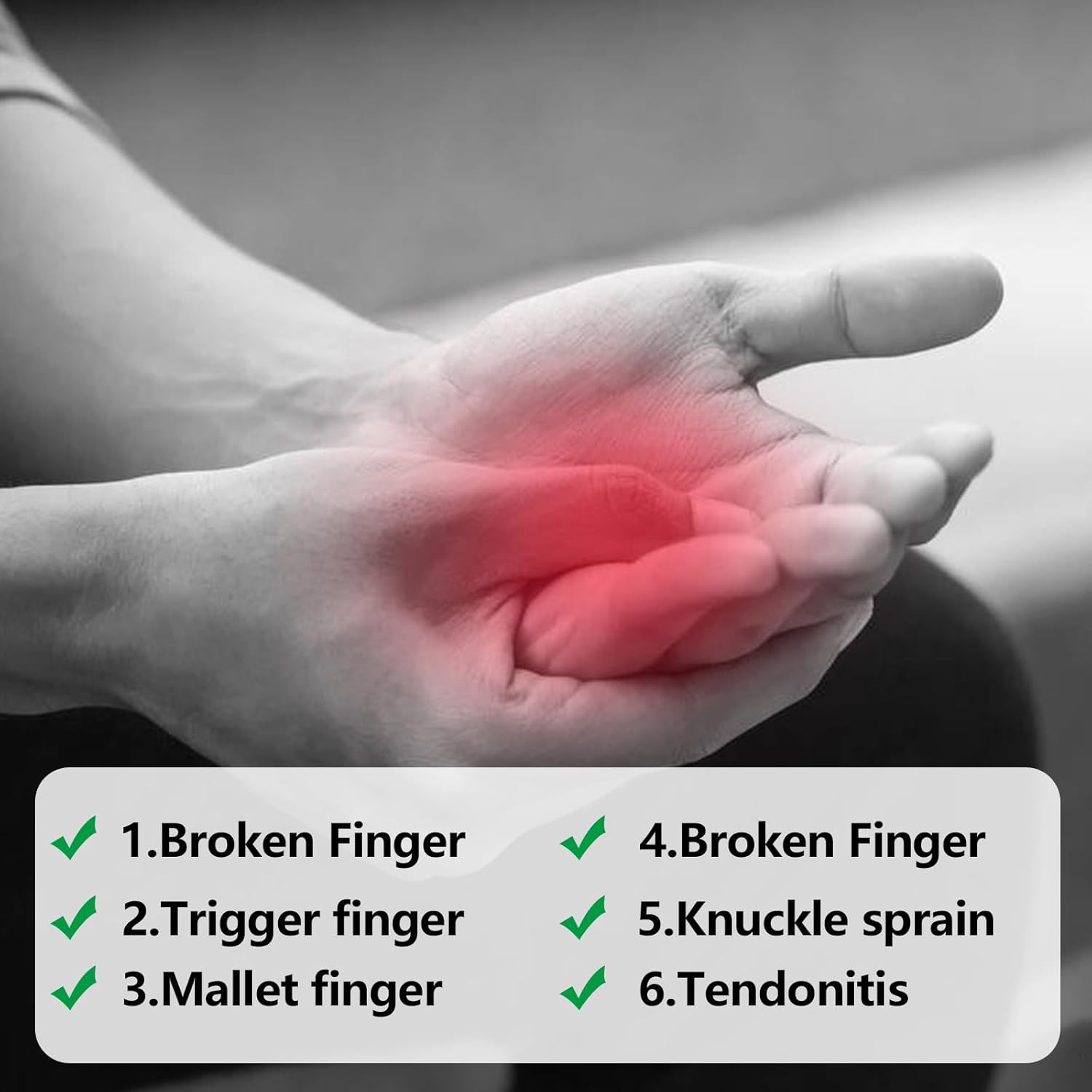8 PCS Finger Sleeves, Finger Compression Sleeve, Finger Covers, Finger Splints F
