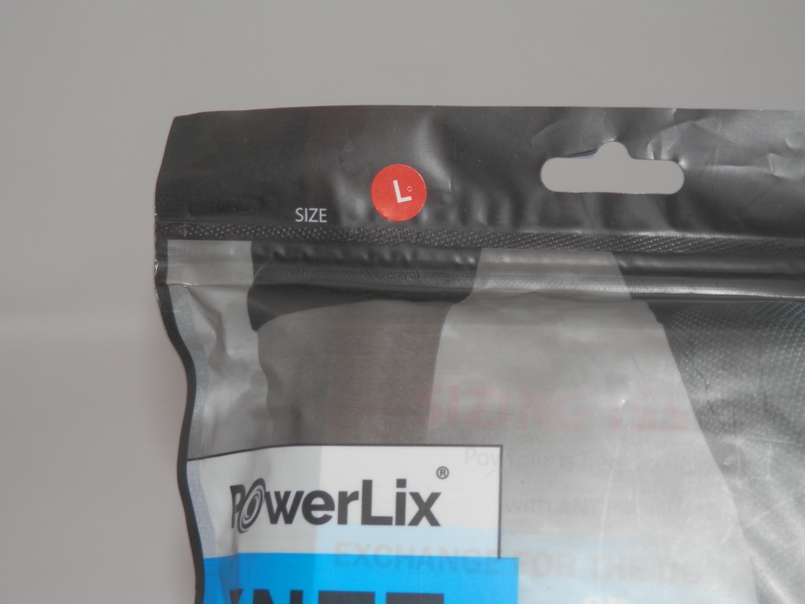 PowerLix Knee Brace • Compression Sleeve 1 Pair Black Non-Slip Cuff Choose Size
