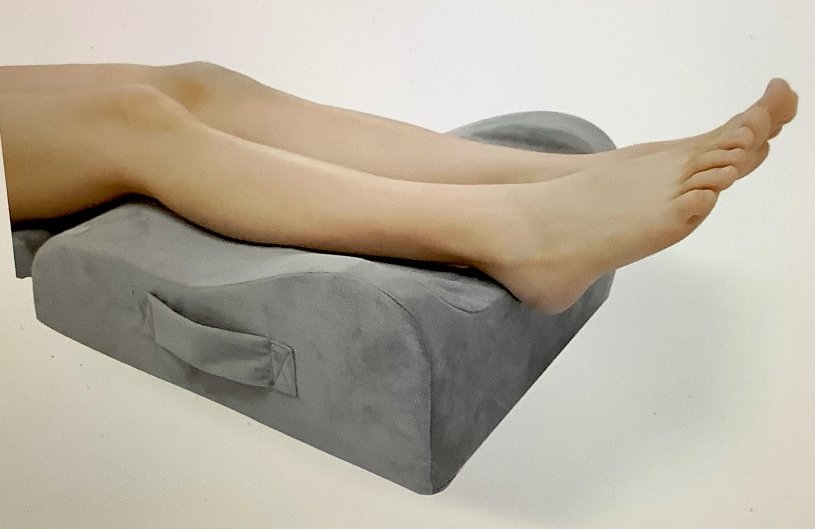 Light Ease Memory Foam Leg /Ankle Support w/Elevation Pillow For Surg. Recovery
