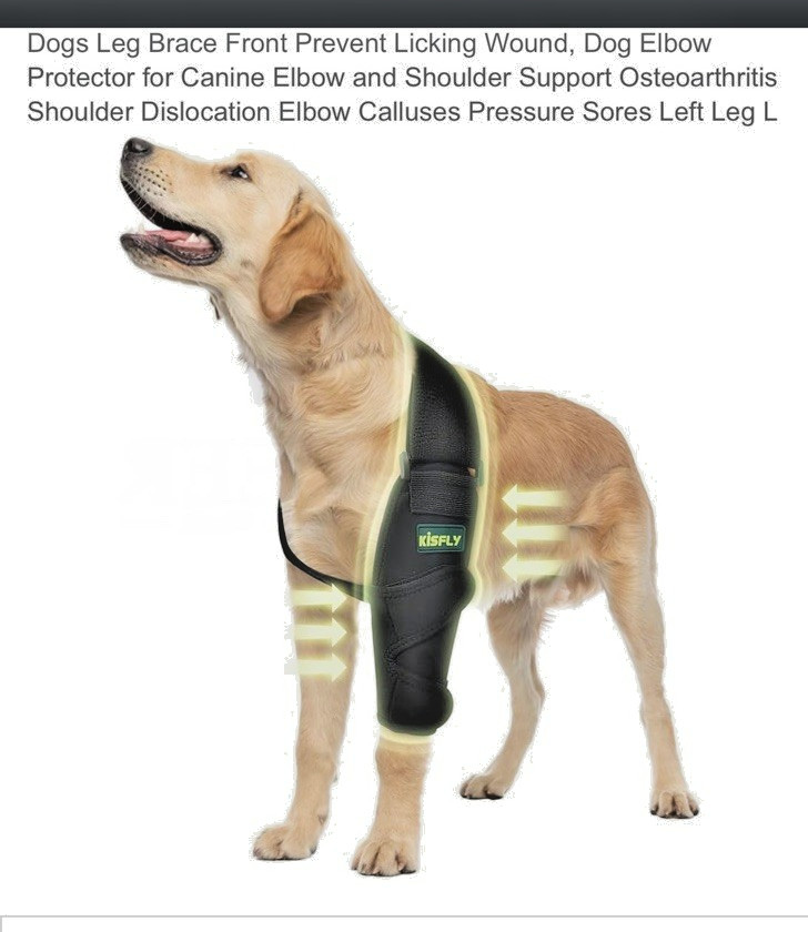 KISFLY dog leg Adjustable Orthopedic Support Sleeve Medium Black Unisex
