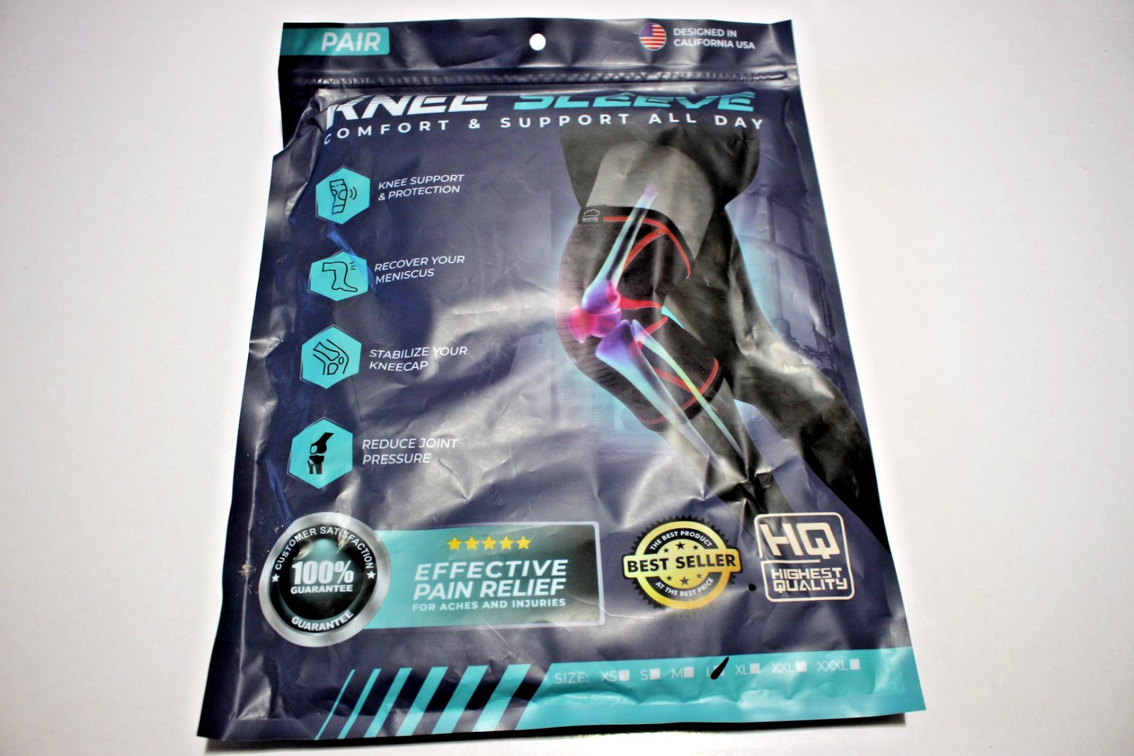 KNEE SLEEVE COMFORT & SUPPORT SIZE LARGE