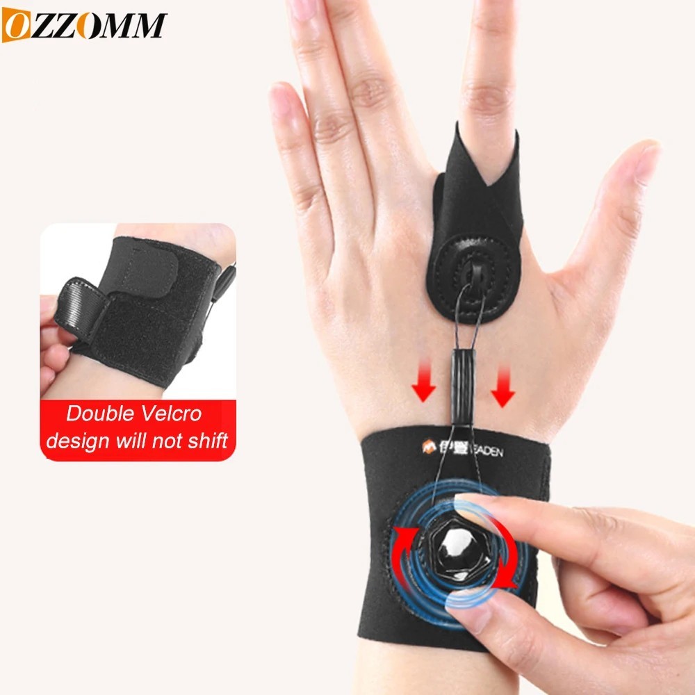 Adjustable Finger Splint Trigger Finger Brace Support S M Black 1PC