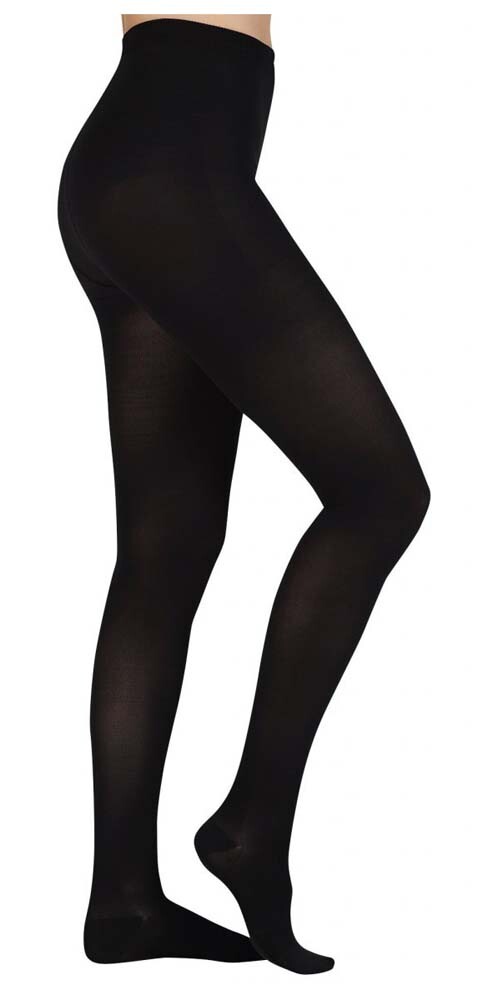 Tektrum Waist High Firm Compression Pantyhose Medical 20-30mmHg-Closed Toe Black