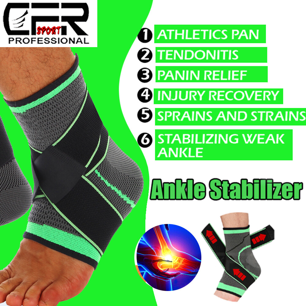 Sports Ankle Brace Compression Support Sleeve Achilles Tendon Ligament Sprain DS