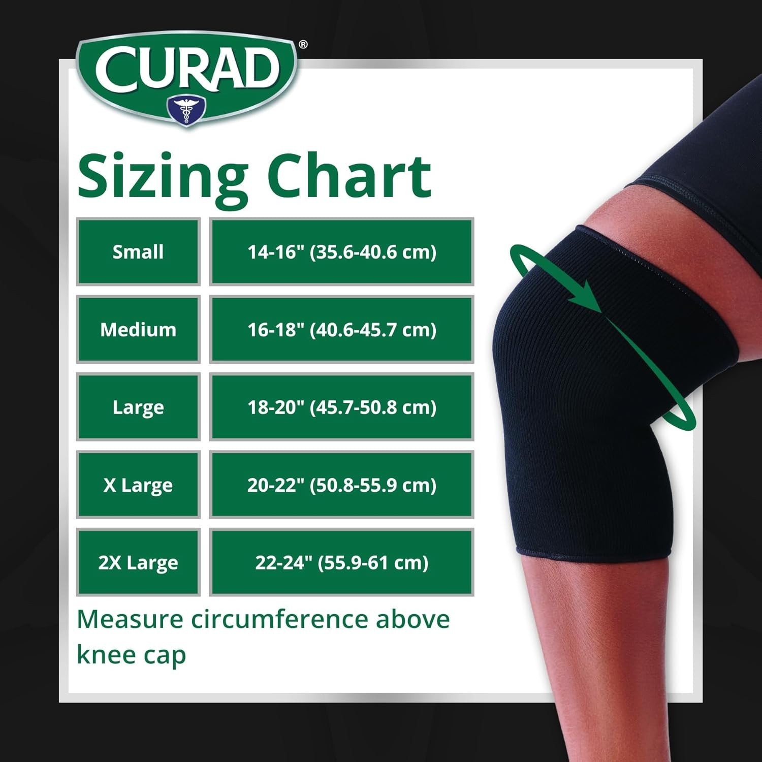 Pull-Over CURAD Knee Brace for Running and Workout – Large, Comfort & Support