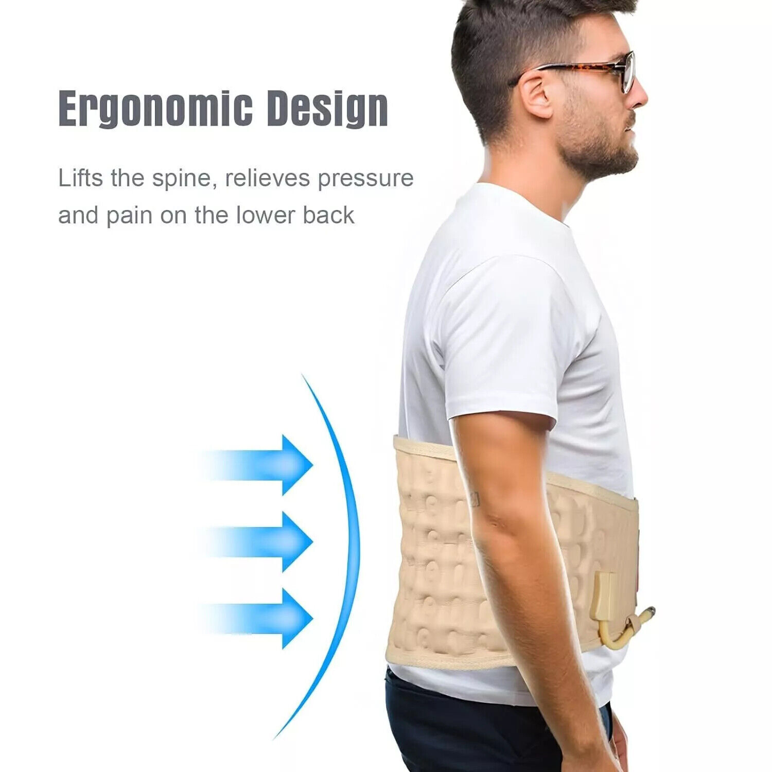 New High Quality Adjustable Decompression Back Belt Pain Relief Belt Lightweight