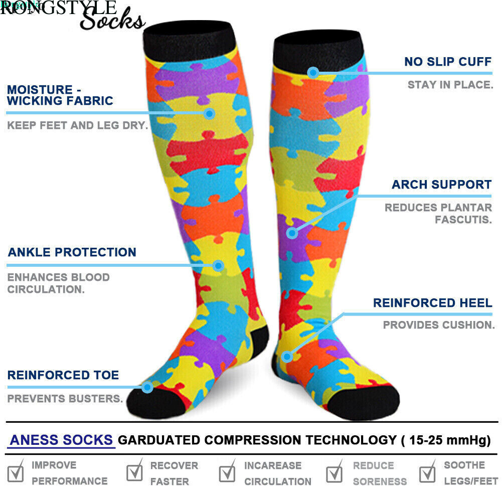 Compression Socks Stockings Womens Mens Knee High Medical 20-30 mmHG S/M-X/XL