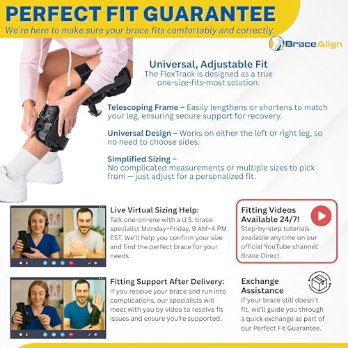 FlexTrack ROM Telescoping Post Op Knee Brace L1832 L1833