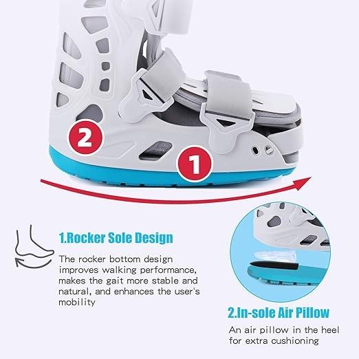 Tairibousy Walker Fracture boot air cam walking boot for Achilies Tendon Size M