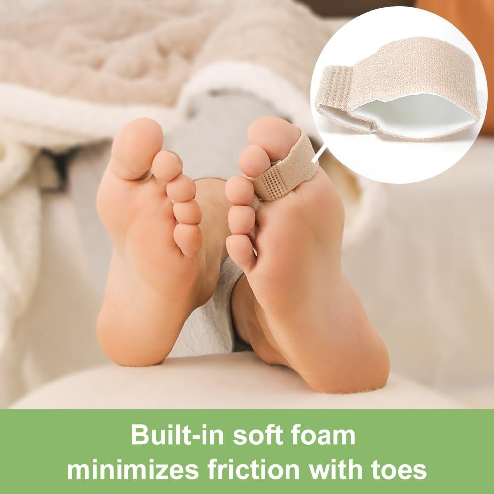 Fabric Hammer Toe Correctors Buddy Wraps, 8 Pack of Toe Bandages Protectors f…