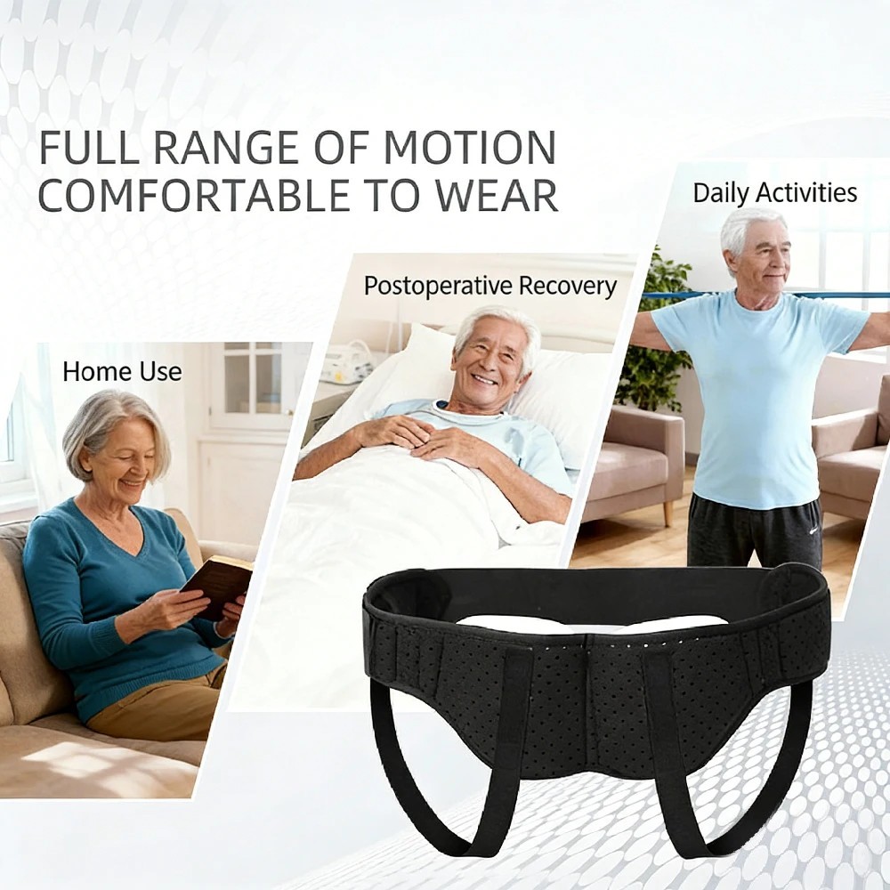 Hernia Support Belt Inguinal Groin Hernia Pain Relief Truss Brace For Men Women