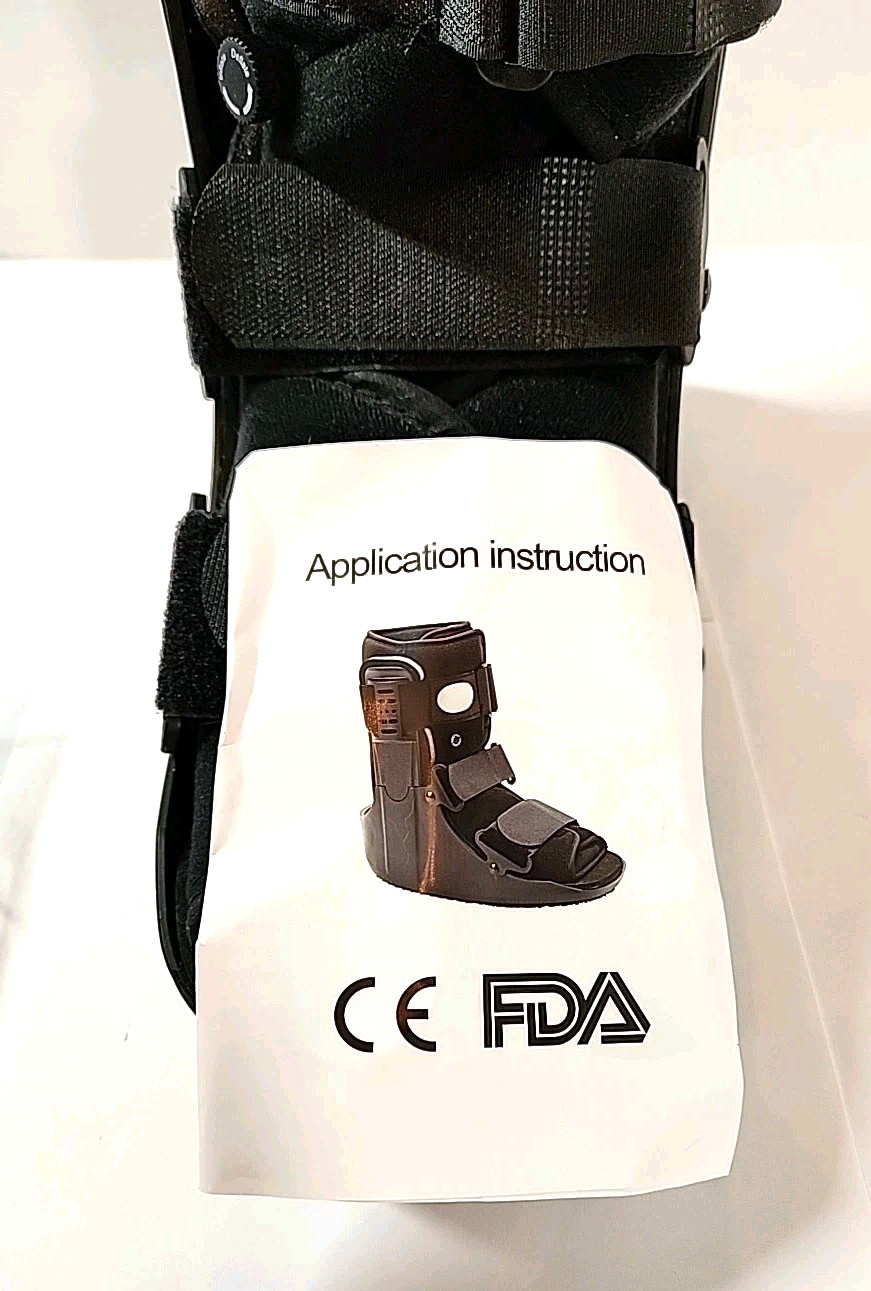 Air Walking Boot Fractured Ankle Support Short Size MEDIUM Foot Brace L or R