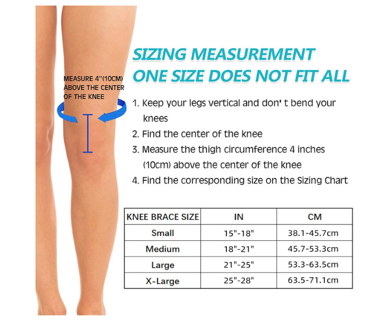DOUFURT Knee Brace for Women & Men Meniscus Tear Compression Knee Support M New