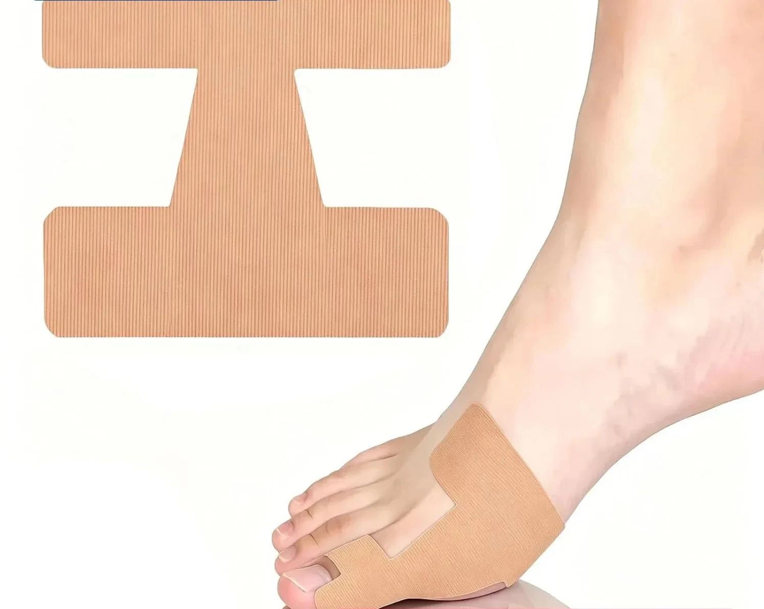 Bunion Corrector Tape 40 Pcs PreCut Toe Support Strips Kinesiology Hallux Valgus