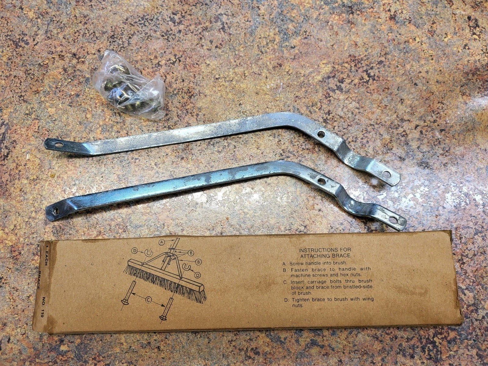Brace/Bracket For Pushbroom Fits Any Size